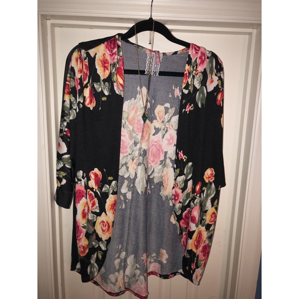 Boho Flower Cardigan